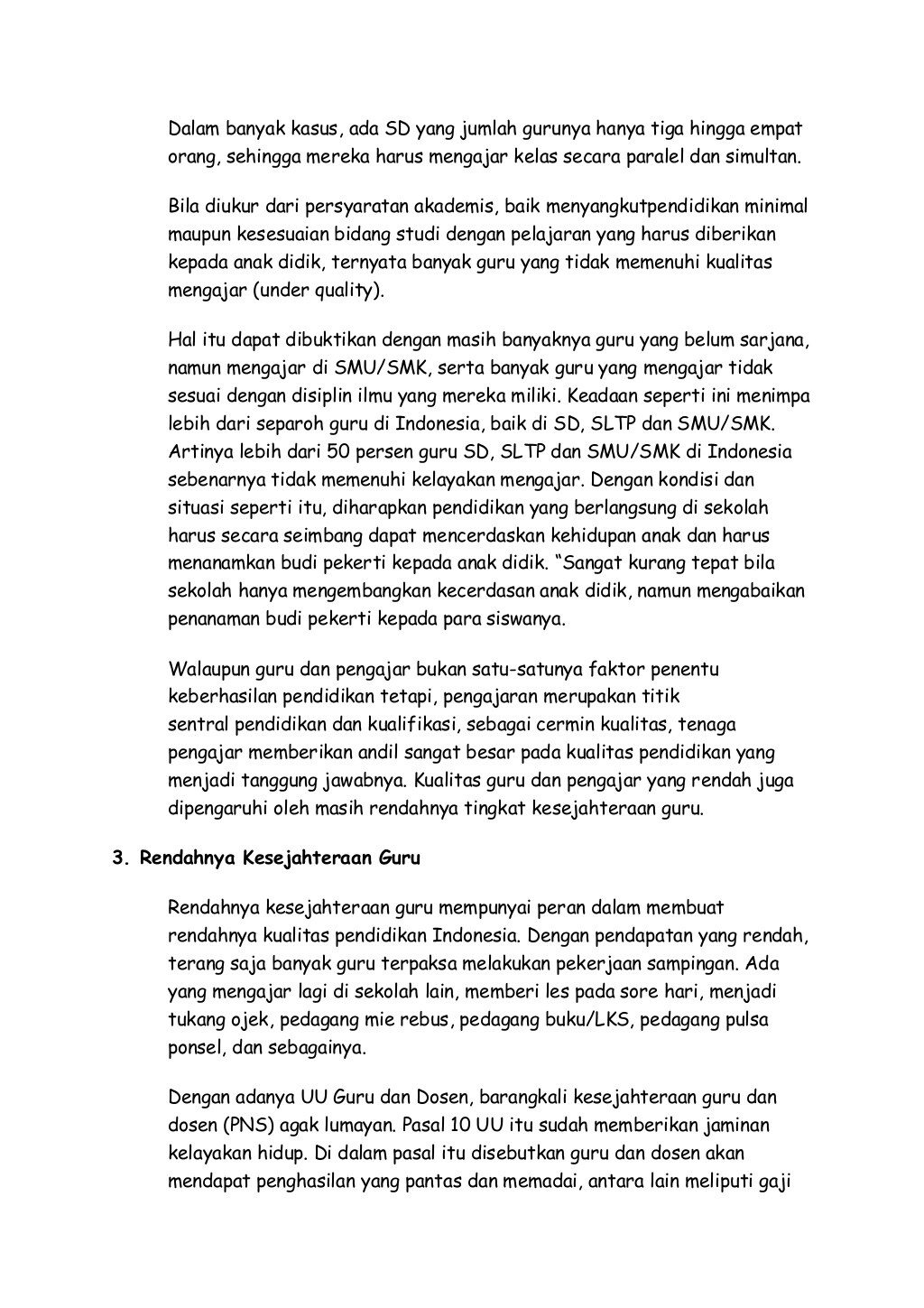makalah tentang pendidikan di indonesia